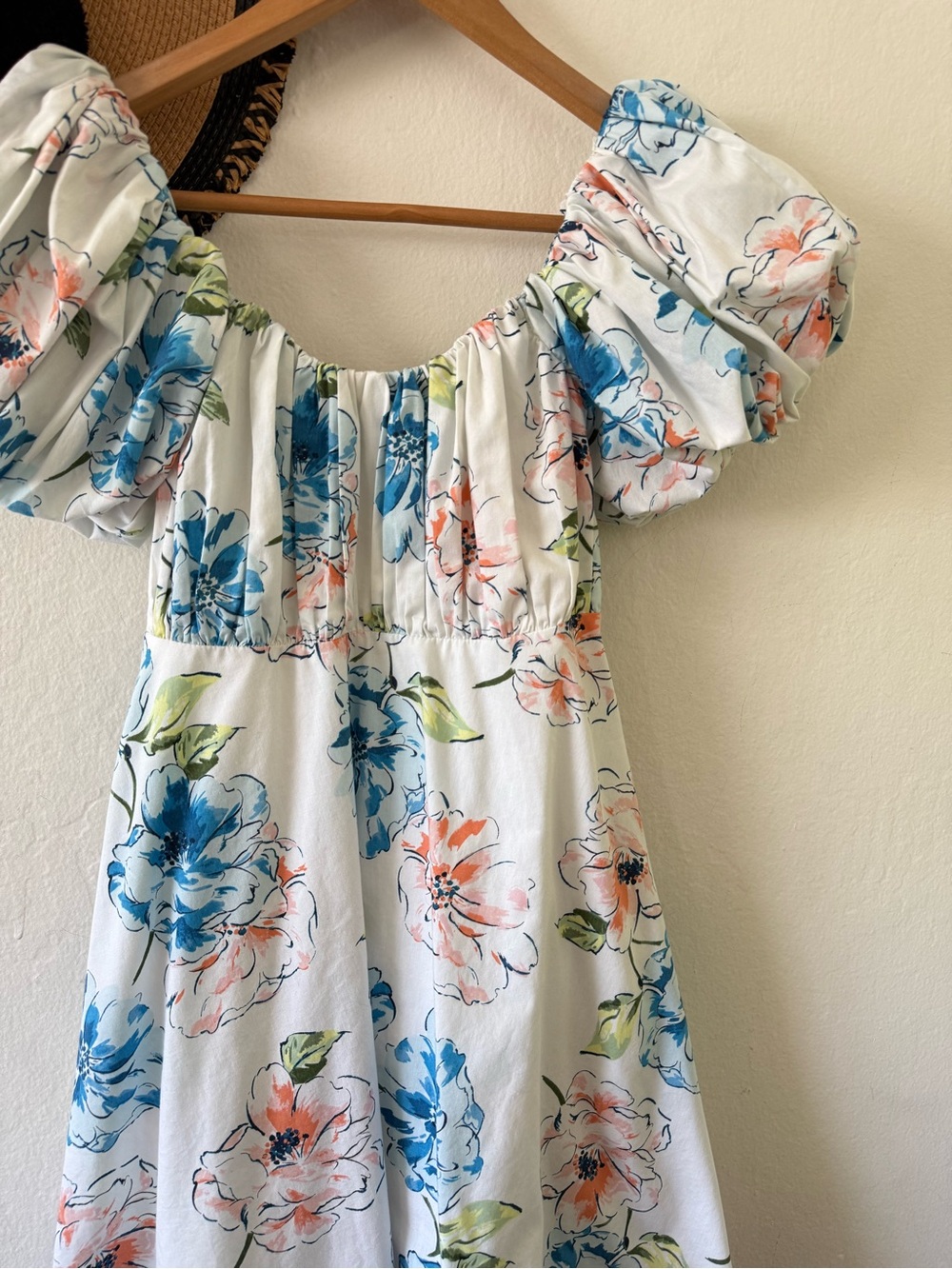 Abercrombie & Fitch Ruched Puff Sleeve Mini Dress Size XS Tall - Picture 12 of 15
